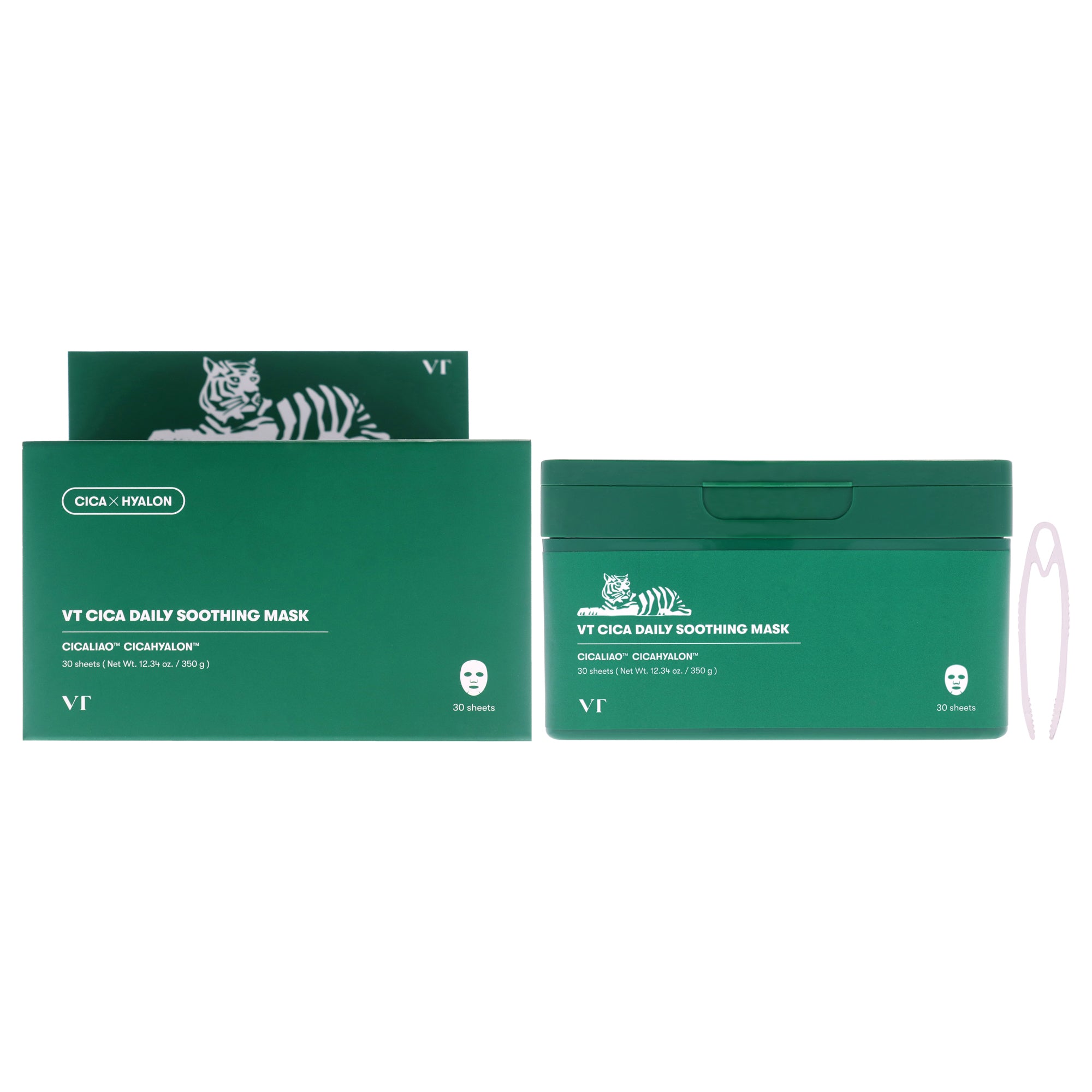 Cica Daily Soothing Mask by Vt Cosmetics for Women - 30 Pc Mask
