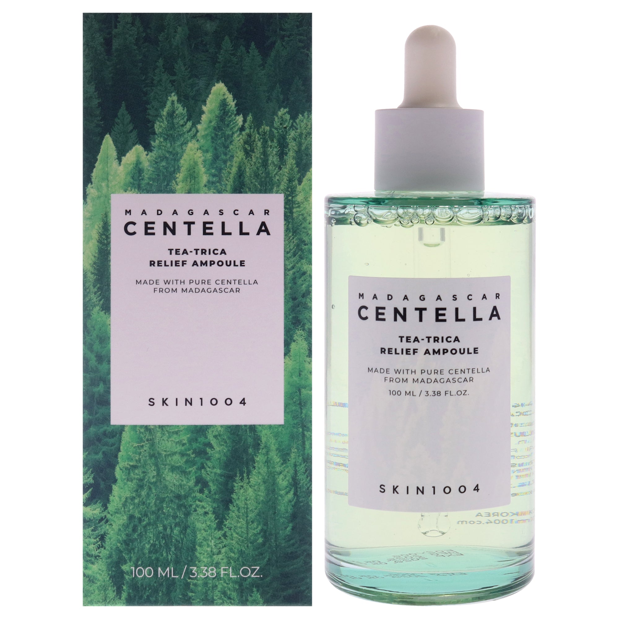 Madagascar Centella Tea Trica Relief Ampoule by Skin1004 for Women - 3.38 oz Treatment