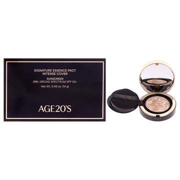Signature Essence Pact Intense Cover SPF 50 Plus - 21N Vanilla by Age20s for Women - 0.49 oz Foundation