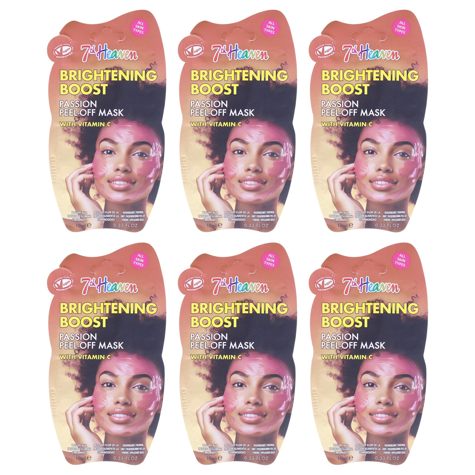 Passion Peel Off by 7th Heaven for Women - 6 x 0.33 oz Mask