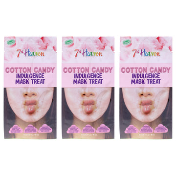 Cotton Candy Light Moisturising Skincare by 7th Heaven for Women - 3 x 0.27 oz Mask