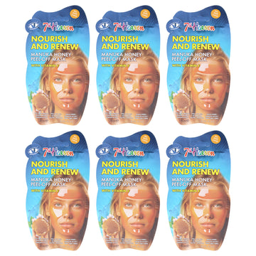 Manuka Honey Peel Off by 7th Heaven for Women - 6 x 0.33 oz Mask
