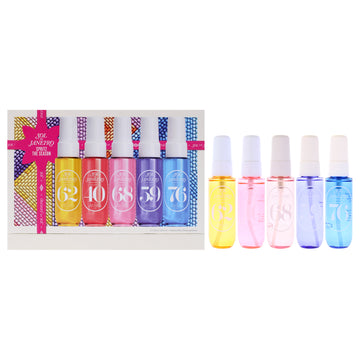 Sol de Janeiro Spritz The Season by Sol de Janeiro for Women - 5 Pc 1oz Cheirosa 62 Perfume Mist, 1oz Cheirosa 40 Perfume Mist, 1oz Cheirosa 68 Perfume Mist, 1oz Cheirosa 59 Perfume Mist, 1oz Cheirosa 76 Perfume Mist