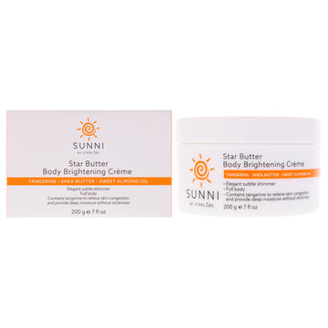 Star Butter Body Brightening Creme by Sunni Skincare for Women - 7 oz Cream