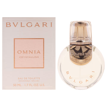 Omnia Crystalline by Bvlgari for Women - 1.7 oz EDT Spray (Refillable)