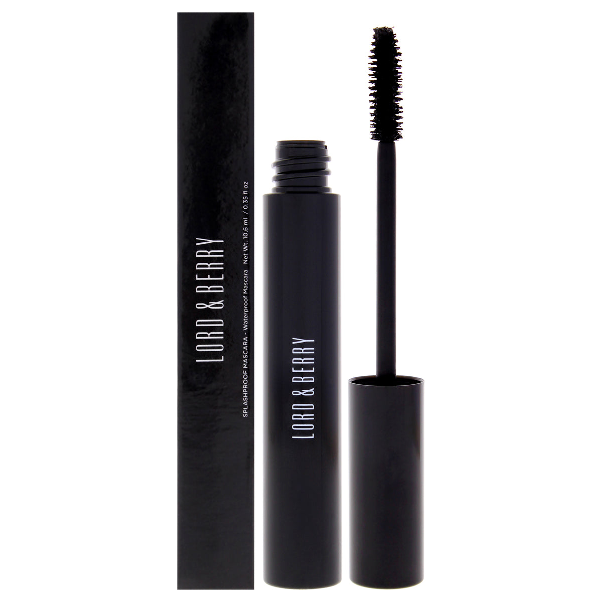Splashproof Waterproof Mascara - 1356 Black by Lord and Berry for Women - 0.35 oz Mascara
