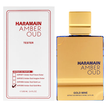 Amber Oud - Gold Mine by Al Haramain for Unisex - 3.4 oz Extrait De Parfum Spray
