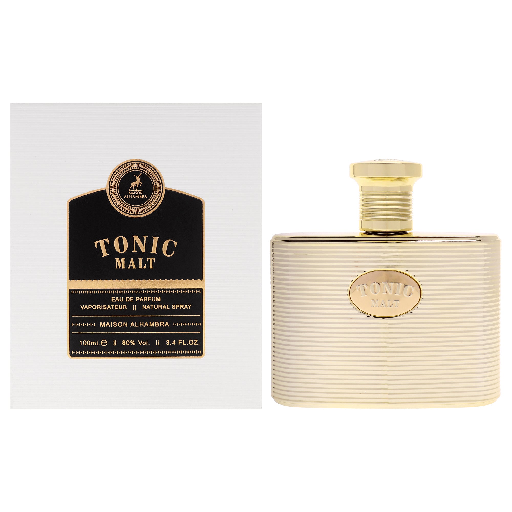 Tonic Malt by Maison Alhambra for Men - 3.4 oz EDP Spray
