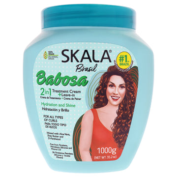2in1 Aloe Vera Hair Treatment Conditioning Cream by Skala for Women - 35.2 oz Treatment