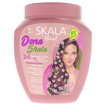 2in1 Super Pot Hair Treatment Cream for Smooth and Wavy Hair by Skala for Women - 35.2 oz Cream