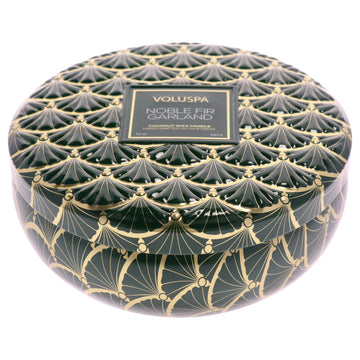 Holiday Collection 3 Wick Tin Candle - Noble Fir Garland by Voluspa for Unisex - 12 oz Candle