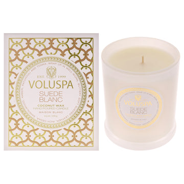 Maison Blanc Collection Classic - Suede Blanc by Voluspa for Unisex - 9.5 oz Candle