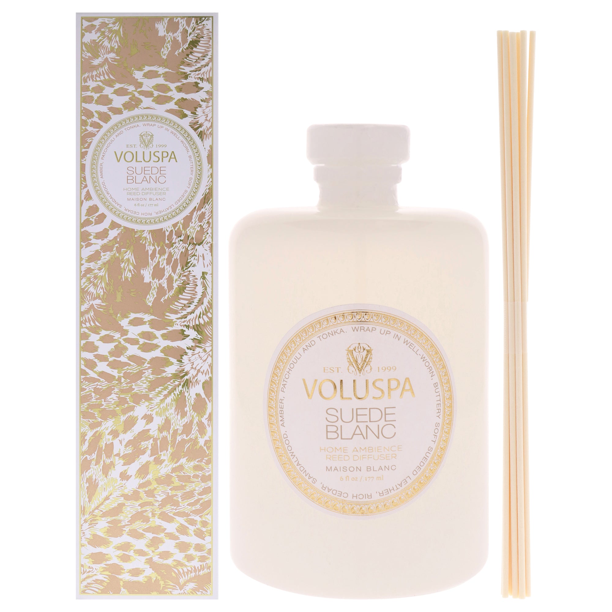 Maison Blanc Collection - Suede Blanc by Voluspa for Unisex - 6 oz Reed Diffuser