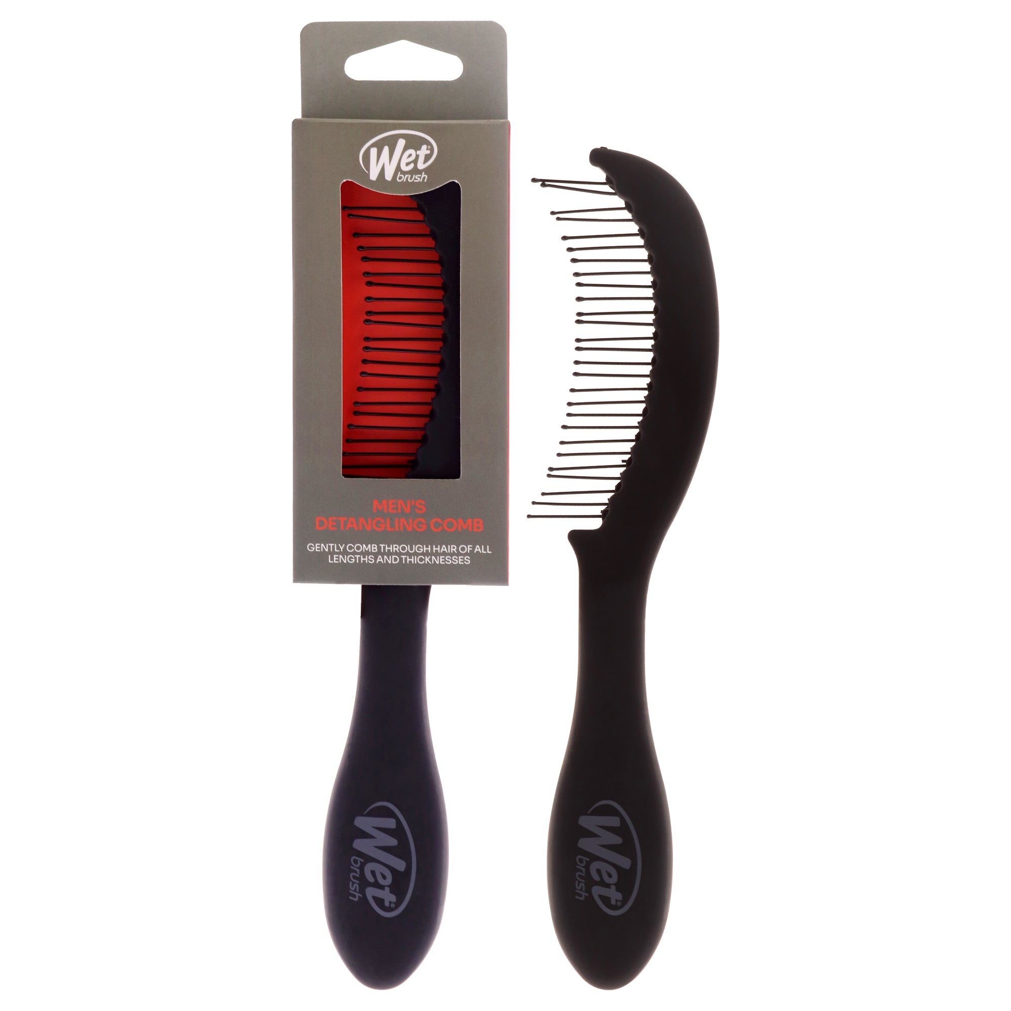 Mens Detangling Comb - Black by Wet Brush for Men - 1 Pc Comb