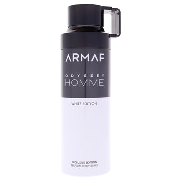 Odyssey - Homme White Edition by Armaf for Men - 6.8 oz Body Spray