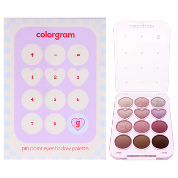 Pin Point Eyeshadow Palette - 03 Pink Plus Lavender by Colorgram for Women - 0.31 oz Eye Shadow