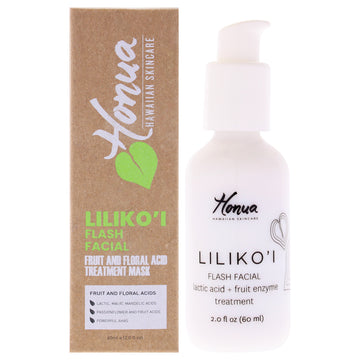 Lilikoi Flash Facial by Honua Hawaiian Skincare for Unisex - 2 oz Treatment