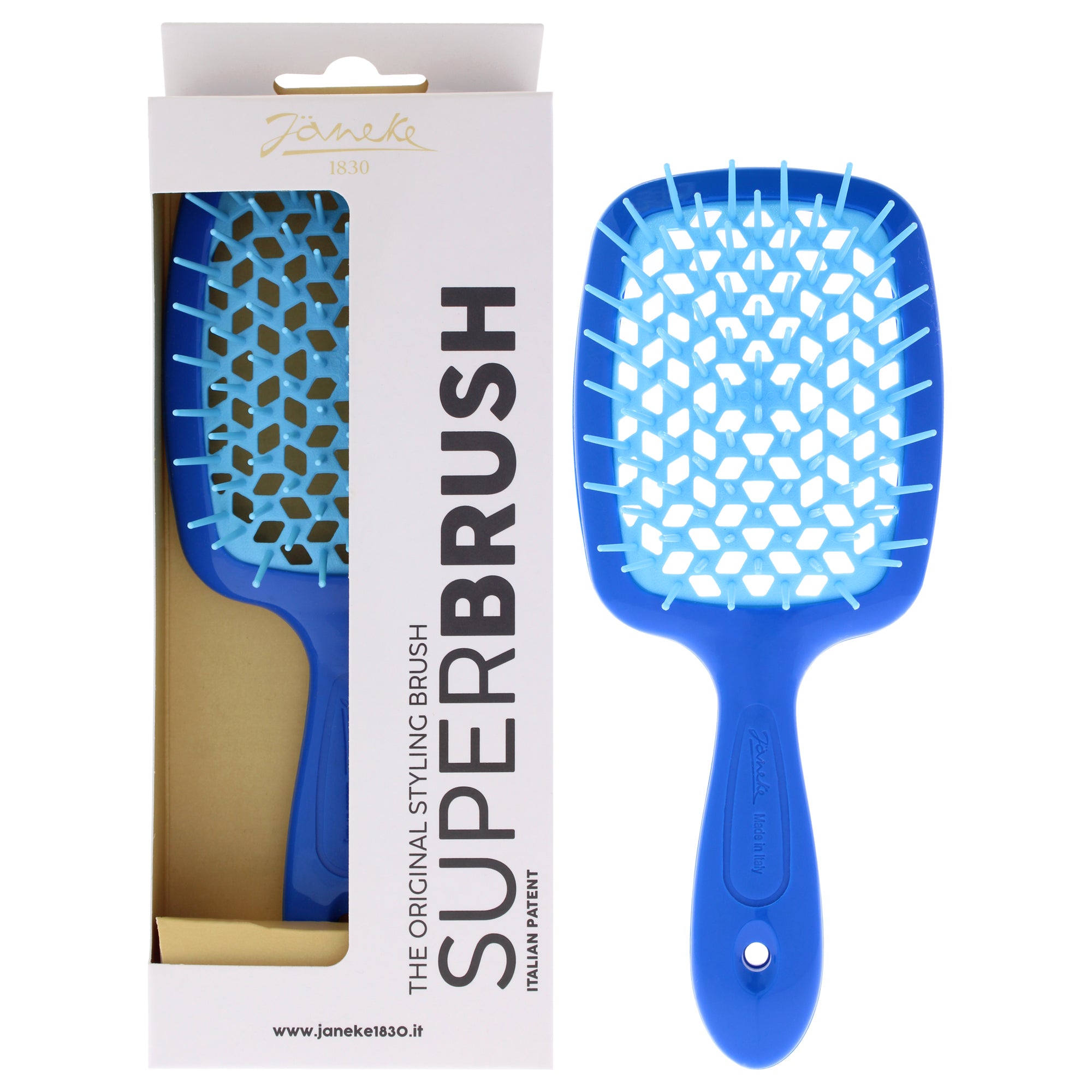 Superbrush - Blue by Janeke for Unisex - 1 Pc Hair Brush