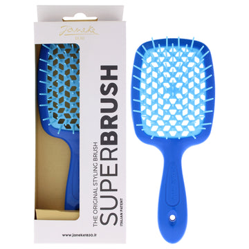 Superbrush - Blue by Janeke for Unisex - 1 Pc Hair Brush