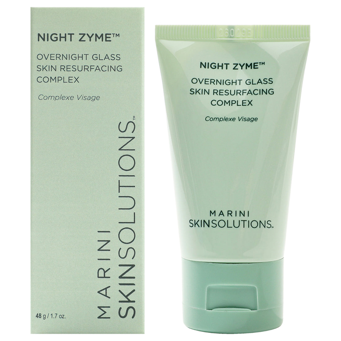 Night Zyme Overnight Glass Skin Resurfacing Complex by Marini SkinSolutions for Unisex - 1.7 oz Cream