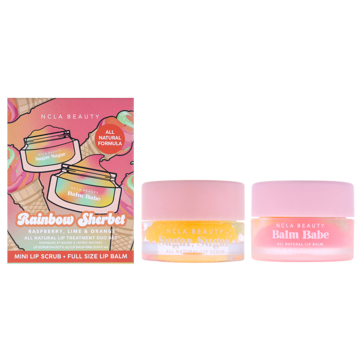 Hey Sugar All Natural Body Scrub - Rainbow Sherbert by NCLA for Women - 8.8 oz Body Scrub