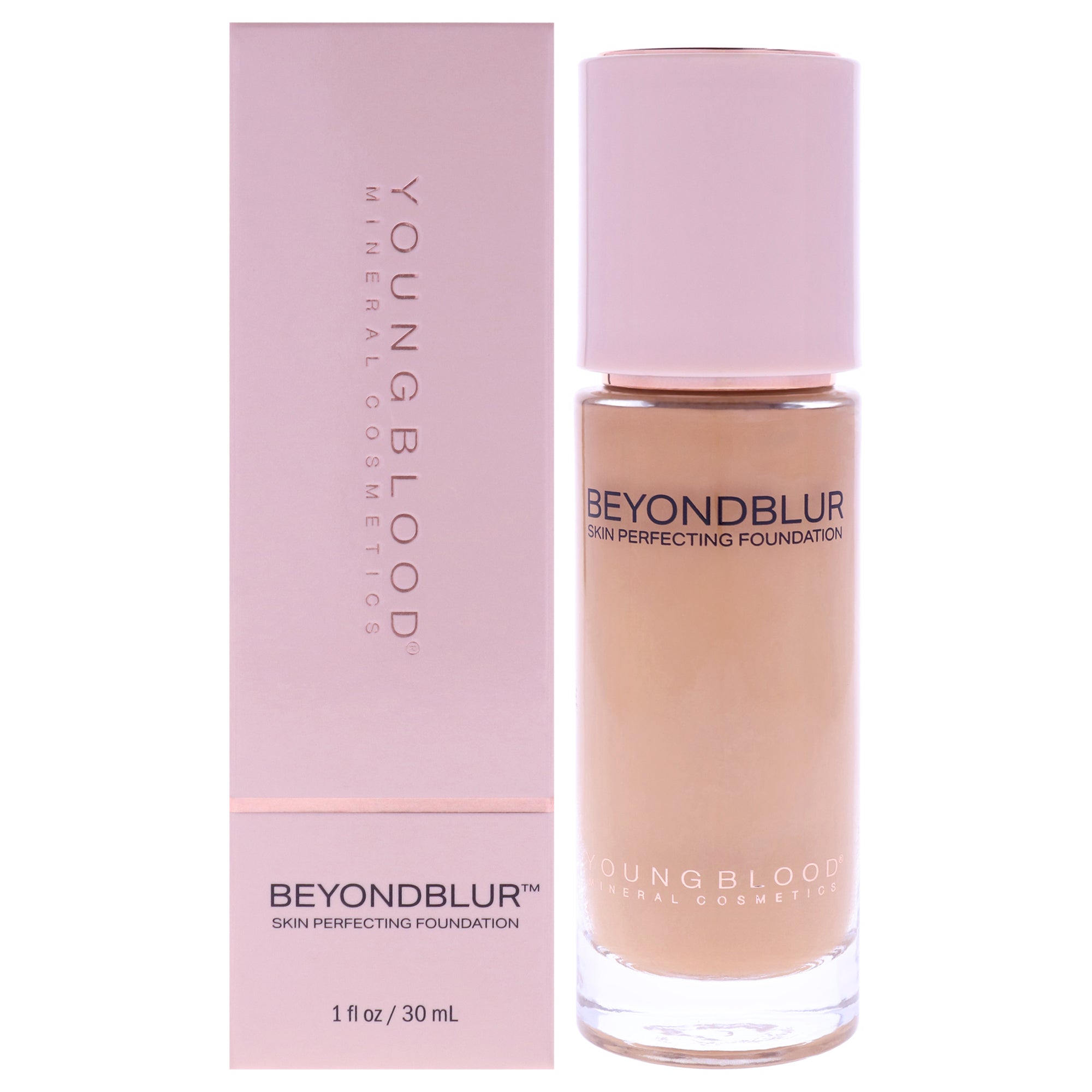 BeyondBlur Skin Perfecting Foundation - TN1 Tan with Neutral Undertones by Youngblood for Women - 1 oz Foundation
