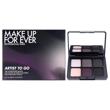 Artist To Go Palette - 100 Whatever Black by Make Up For Ever for Women - 0.18 oz Eye Shadow