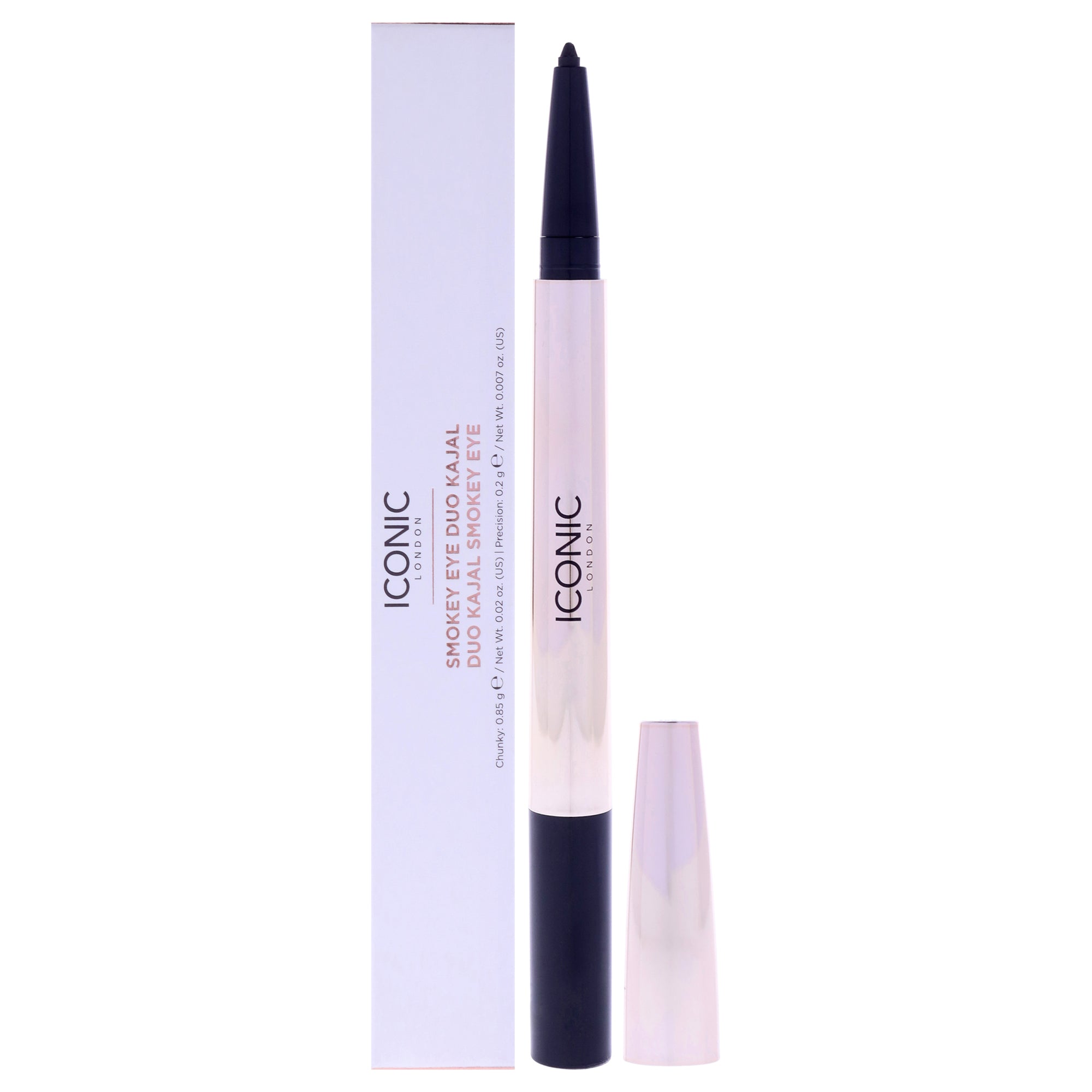 Smokey Eye Duo Kajal Eyeliner - Midnight Black by Iconic London for Women - 0.027 oz Eyeliner