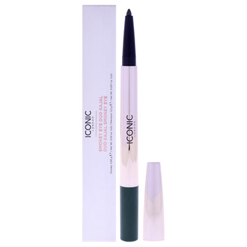 Smokey Eye Duo Kajal Eyeliner - Juniper Green by Iconic London for Women - 0.027 oz Eyeliner
