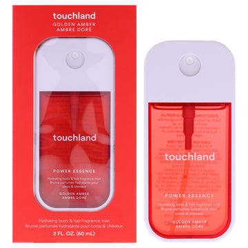 Power Essence Hydrating Body and Hair Fragrance Mist - Golden Amber by Touchland for Unisex - 2 oz Fragrance Mist