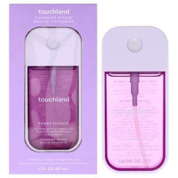 Power Essence Hydrating Body and Hair Fragrance Mist - Cashmere Woods by Touchland for Unisex - 2 oz Fragrance Mist