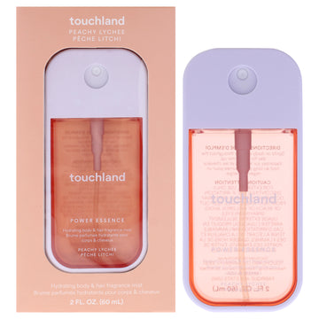 Power Essence Hydrating Body and Hair Fragrance Mist - Peachy Lychee by Touchland for Unisex - 2 oz Fragrance Mist