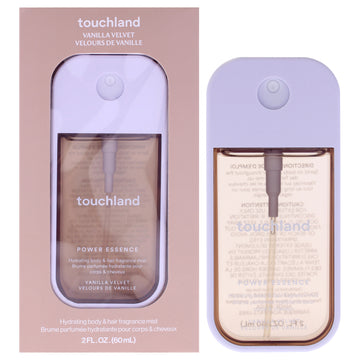 Power Essence Hydrating Body and Hair Fragrance Mist - Vanilla Velvet by Touchland for Unisex - 2 oz Fragrance Mist
