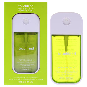 Power Essence Hydrating Body and Hair Fragrance Mist - Rich Pistachio by Touchland for Unisex - 2 oz Fragrance Mist