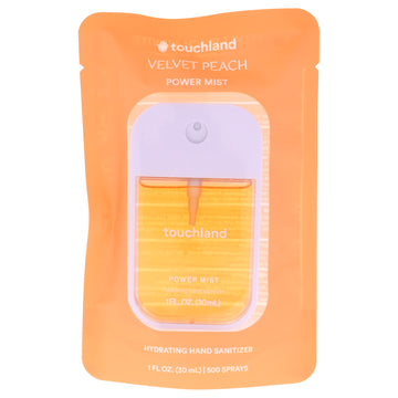 Power Mist Hydrating Hand Sanitizer - Velvet Peach by Touchland for Unisex - 1 oz Hand Sanitizer