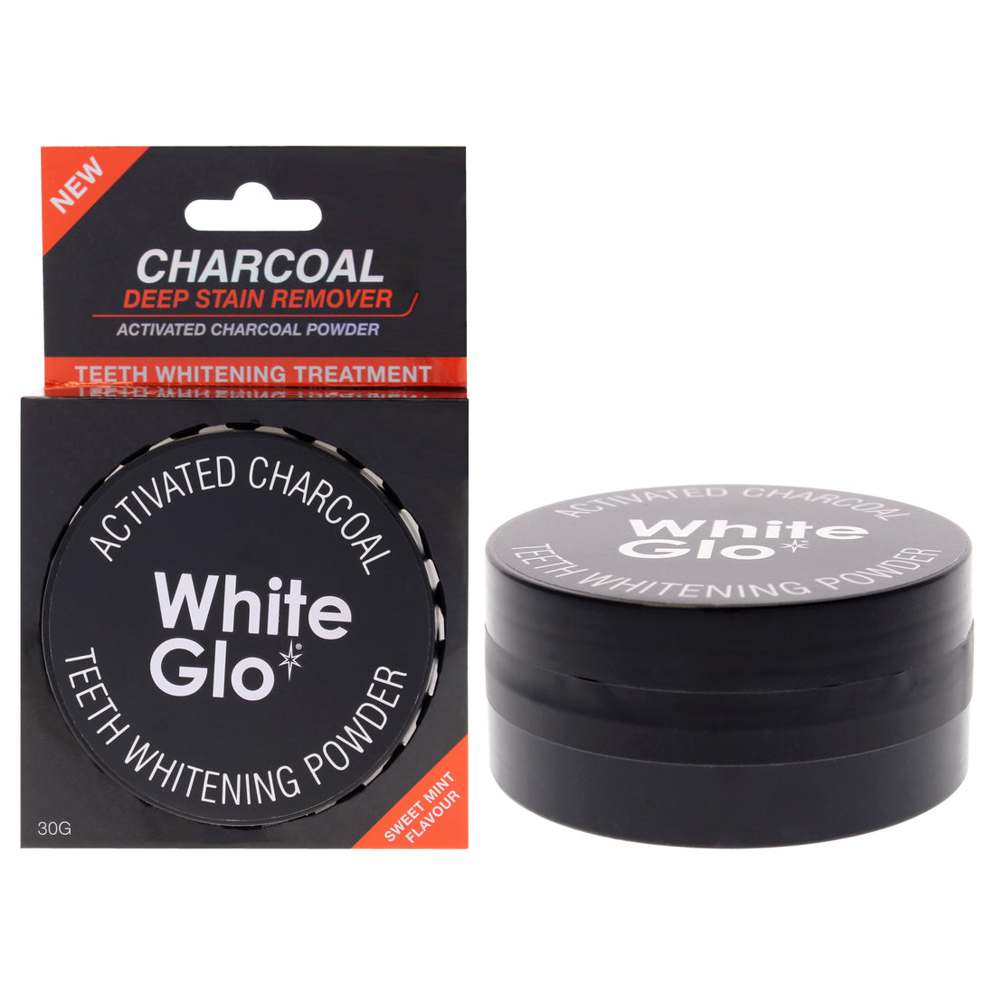 Activated Charcoal Teeth Whitening Powder - Sweet Mint by White Glo for Unisex - 1.05 oz Powder