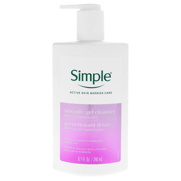 Smooth Plus Gel Cleanser by Simple for Unisex - 8.1 oz Cleanser