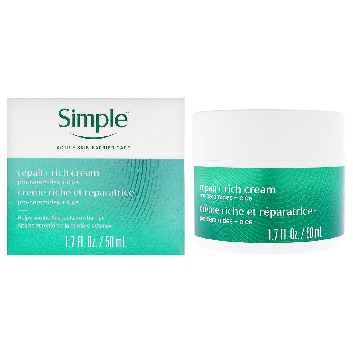 Repair Plus Rich Cream by Simple for Unisex - 1.7 oz Cream