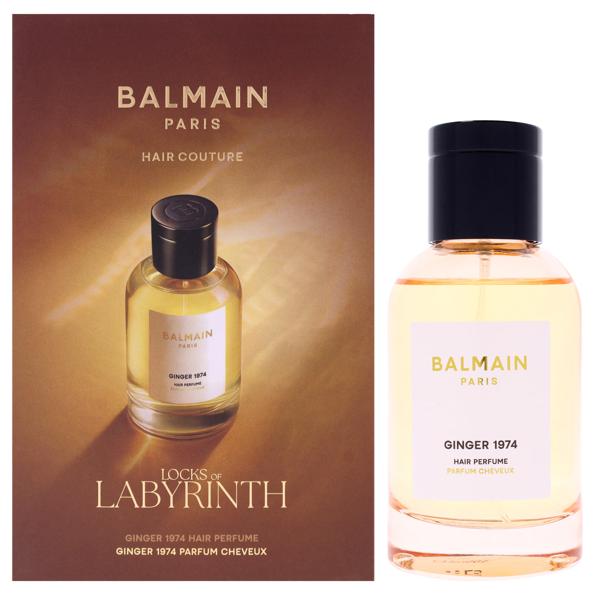 Hair Perfume Locks of Labyrinth Edition - Ginger 1974 by Balmain Hair Couture for Unisex - 3.38 oz Hair Perfume