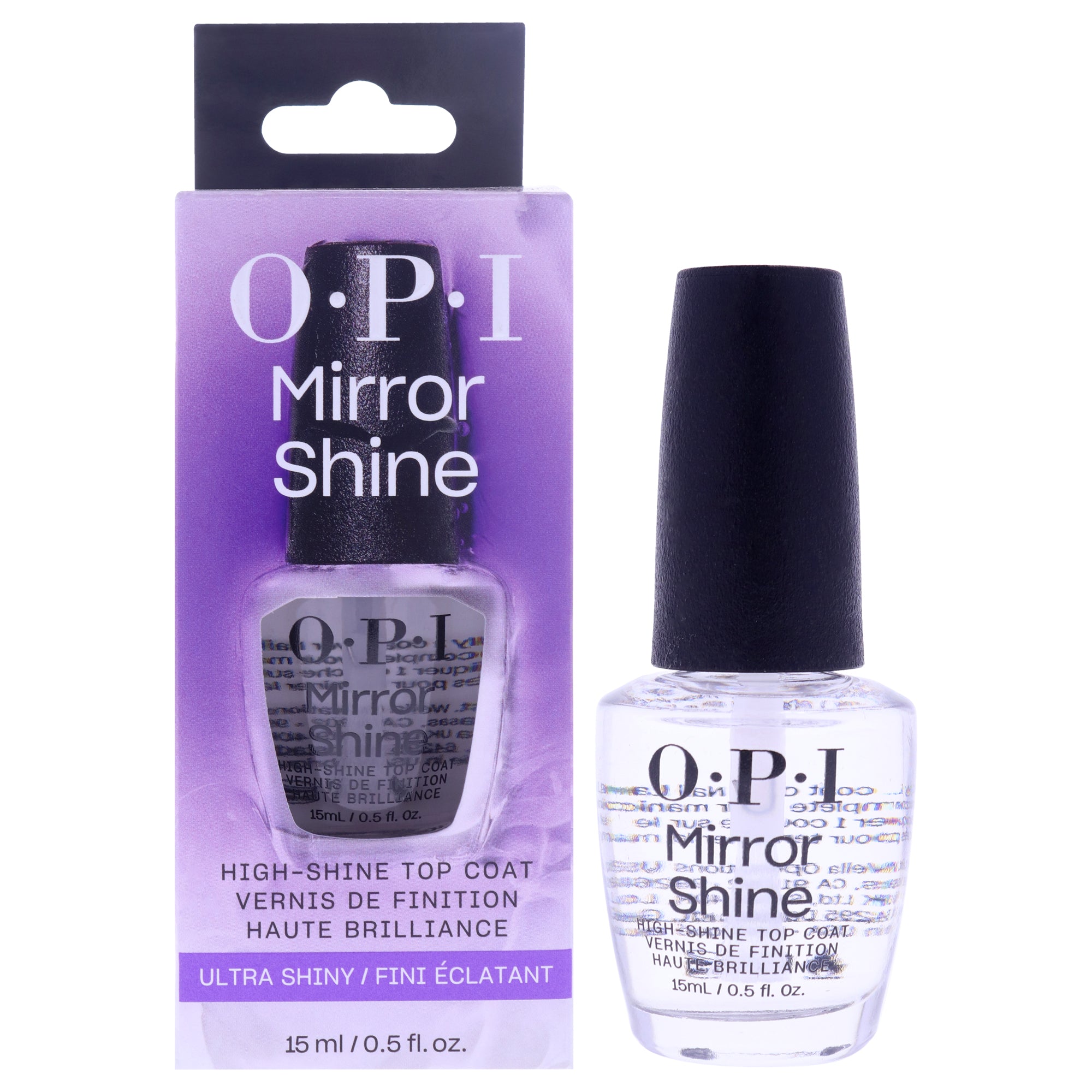 Mirror Shine - Top Coat by OPI for Women - 0.5 oz Nail Polish