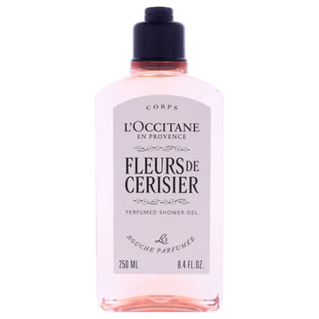 Cherry Blossom Perfumed Shower Gel by LOccitane for Women - 8.4 oz Shower Gel