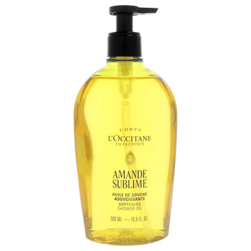 Almond Sublime Softening Shower Oil by LOccitane for Unisex - 16.9 oz Shower Oil