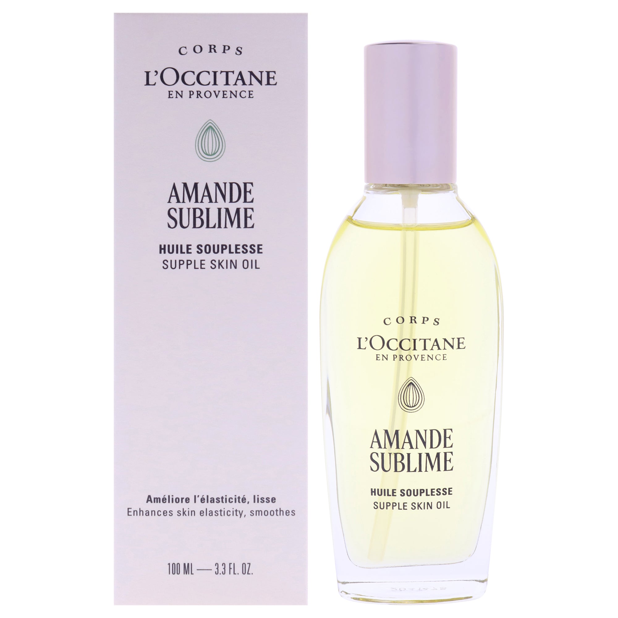 Almond Sublime Body Oil by LOccitane for Unisex - 3.3 oz Oil