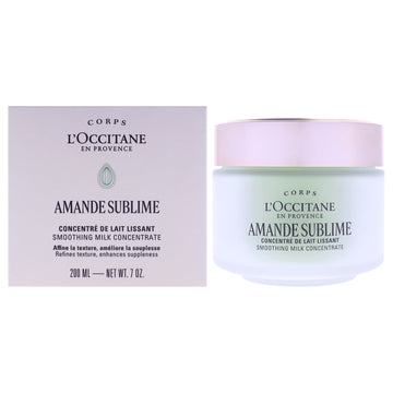 Almond Sublime Smoothing Milk Concentrate by LOccitane for Unisex - 7 oz Body Cream