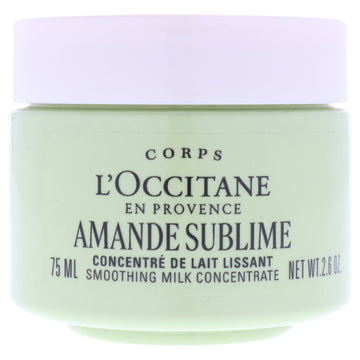 Almond Sublime Smoothing Milk Concentrate by LOccitane for Unisex - 2.6 oz Body Cream