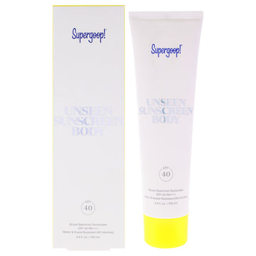 Unseen Sunscreen Body SPF 40 PA Plus by Supergoop for Unisex - 3.4 oz Sunscreen