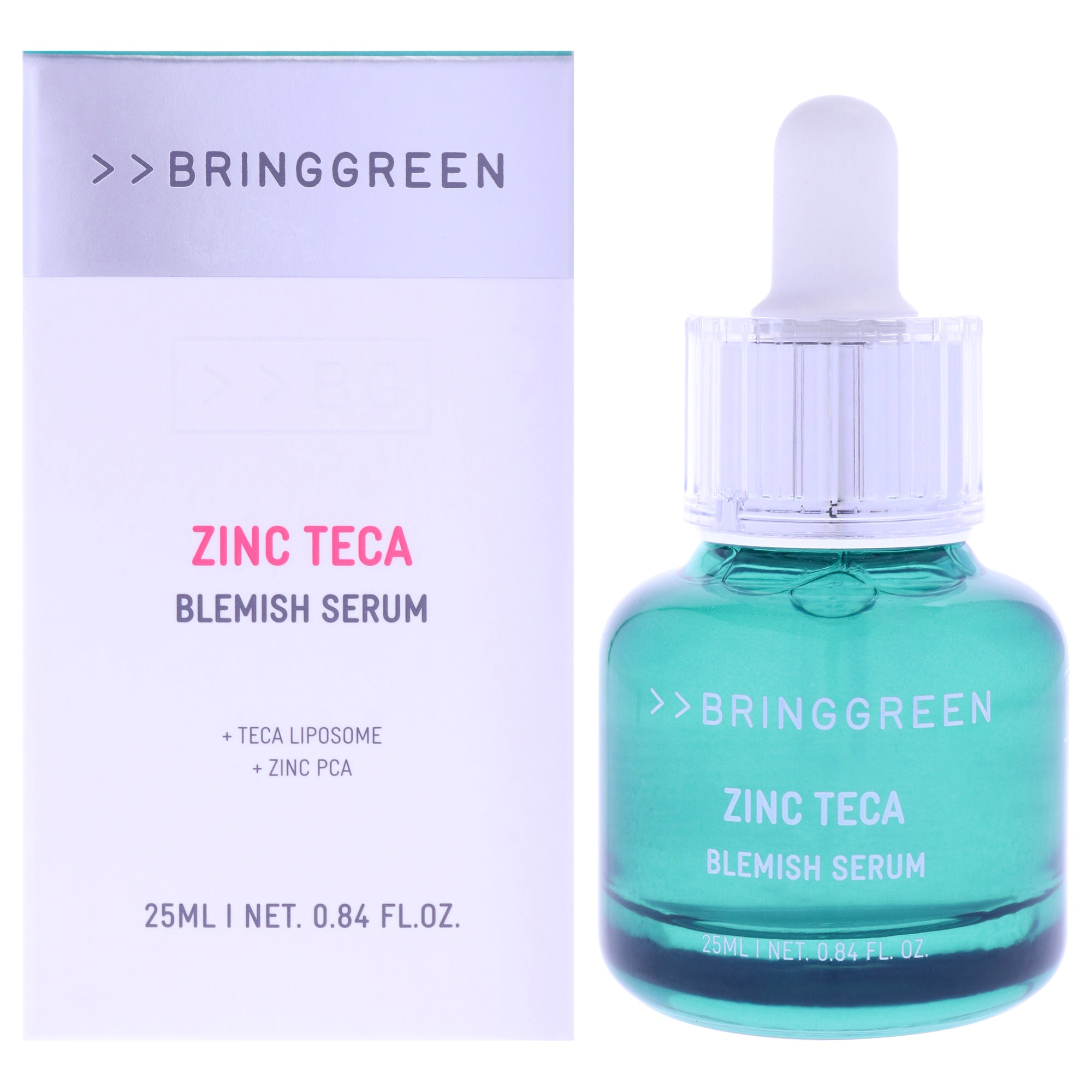 Zinc Teca Blemish Serum by Bring Green for Unisex - 0.84 oz Serum