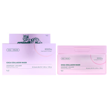 Cica Collagen Mask by Vt Cosmetics for Women - 30 Pc Mask