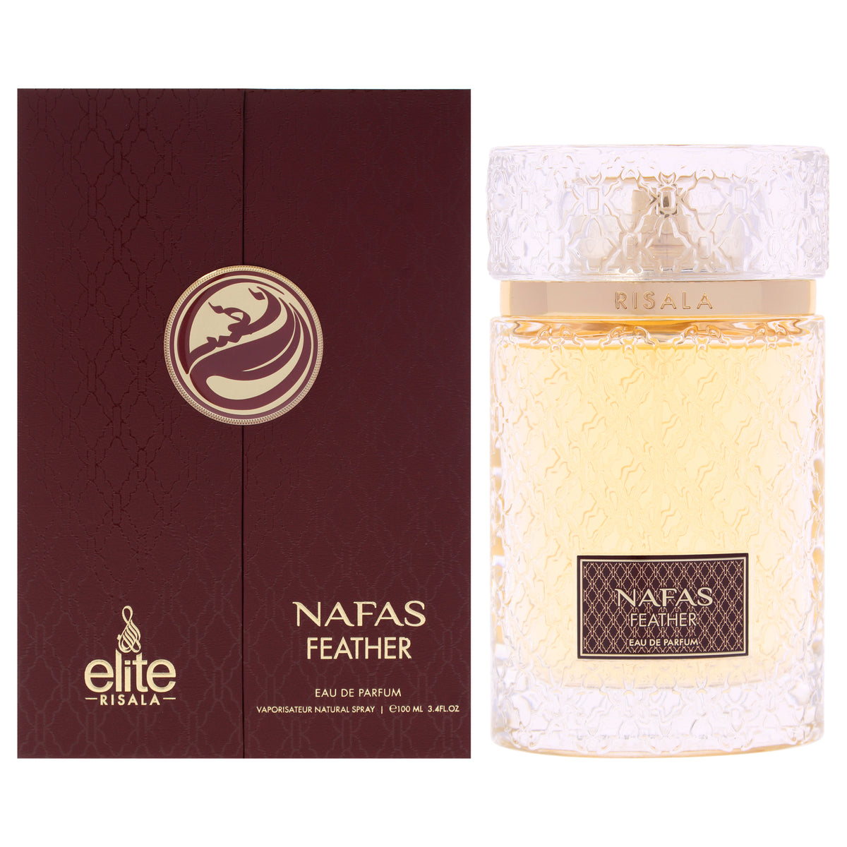 Elite - Nafas Feather by Risala for Unisex - 3.4 oz EDP Spray