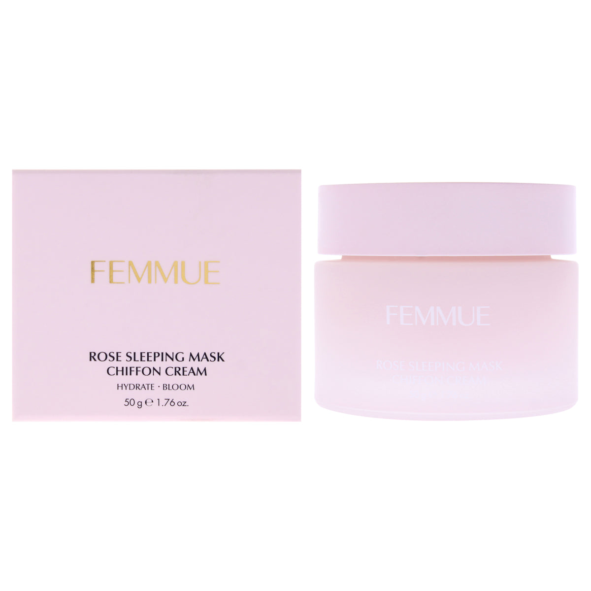 Rose Sleeping Mask Chiffon Cream by Femmue for Unisex - 1.76 oz Cream